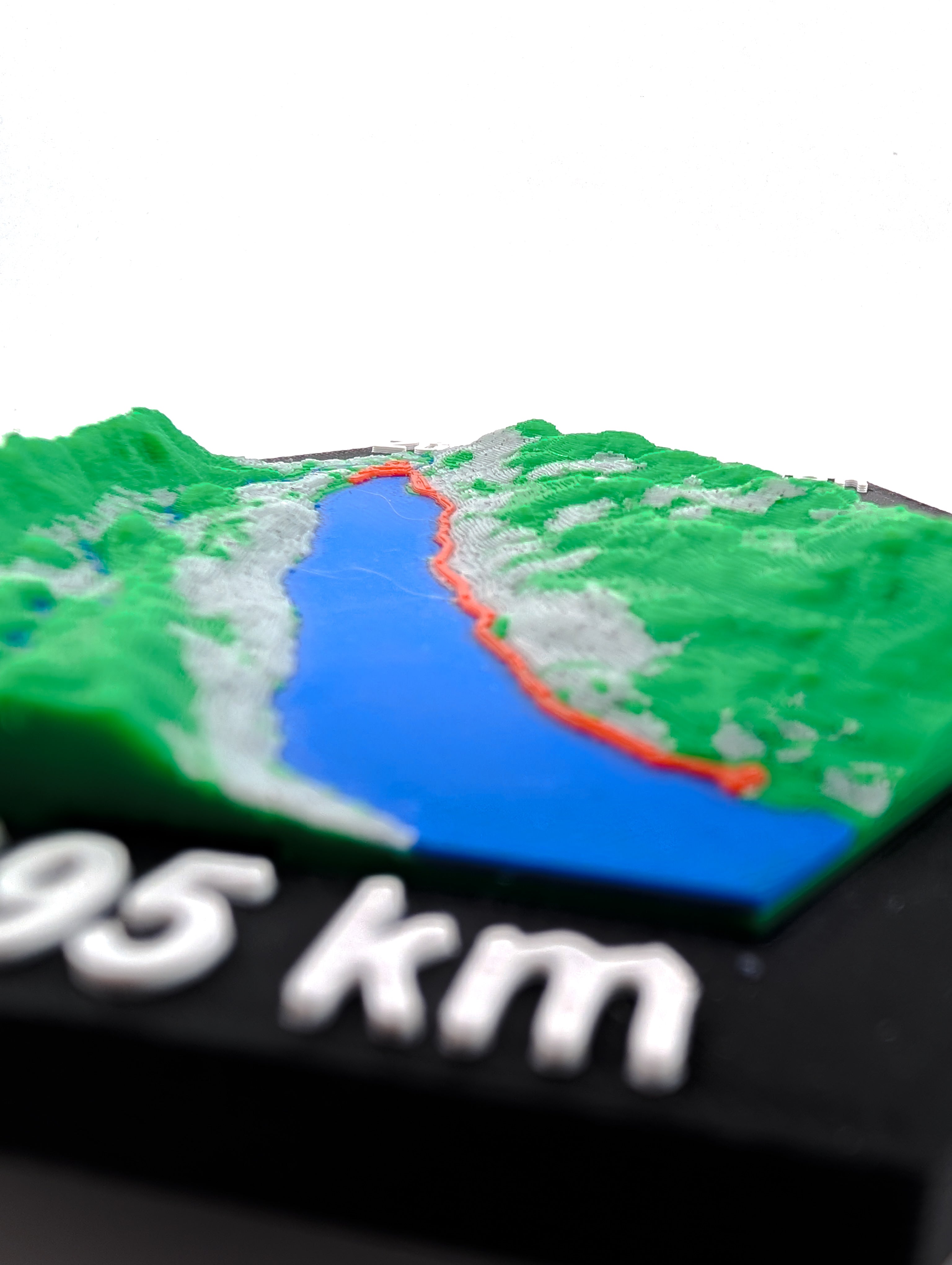 Zürich Marathon 2024/2025  3D Relief Map